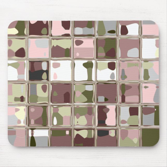 Tapis De Souris Camouflage rose Mousepad multicolore (Devant)