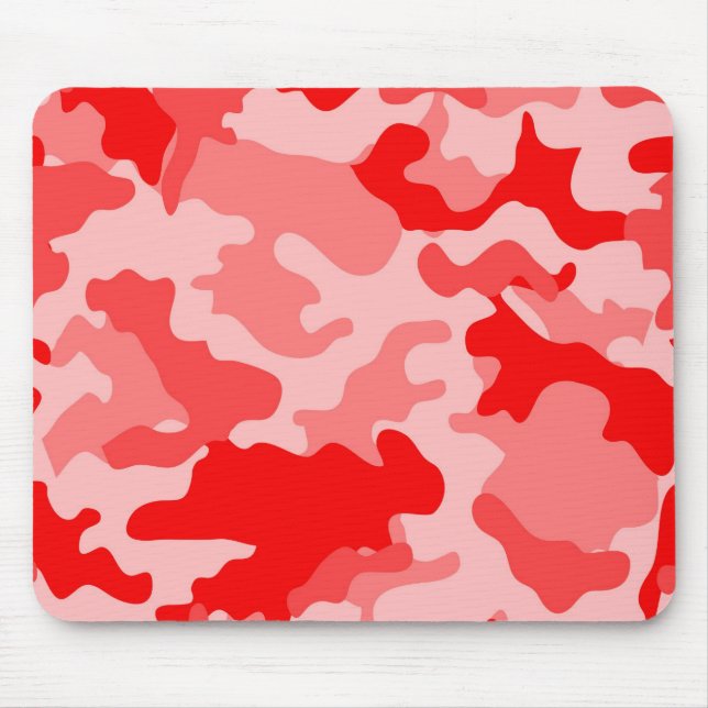 Tapis de souris camouflage rouge (Devant)