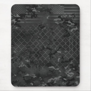 Tapis De Souris Camouflage Urbain Foncé et Gris