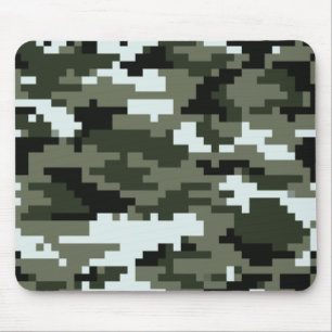 Tapis De Souris Camouflage urbain numérique à 8 bits / Camo