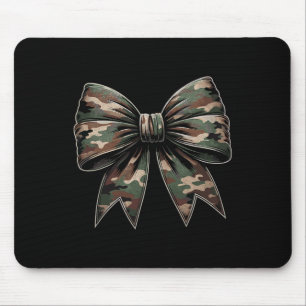 Tapis De Souris Camouflage Vieux Camo Bow Camo Femmes Coquette Bow