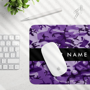 Tapis De Souris Camouflage Violet Personnalisez Votre Nom