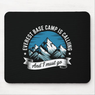 Tapis De Souris Camp de Byse Everest, aventure en montagne enneigé