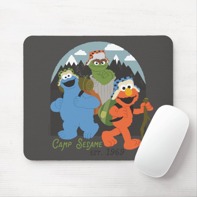 Tapis De Souris Camp Sesame Street EST. 1969 (Avec souris)