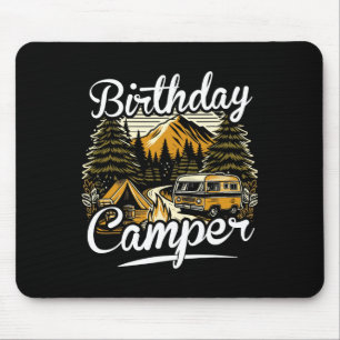 Tapis De Souris Campeur d'anniversaire Camping