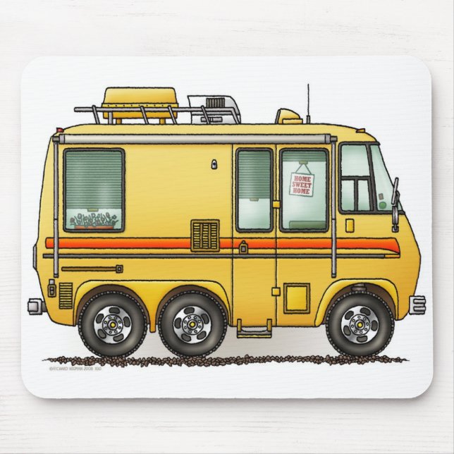 Tapis De Souris Camping-car de GMC rv Mousepad (Devant)