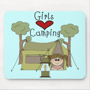 Tapis De Souris Camping d'amour de filles