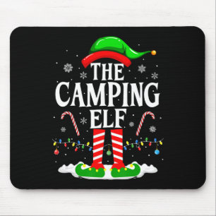 Tapis De Souris Camping Elf Xmas Funny Matching Family Group C