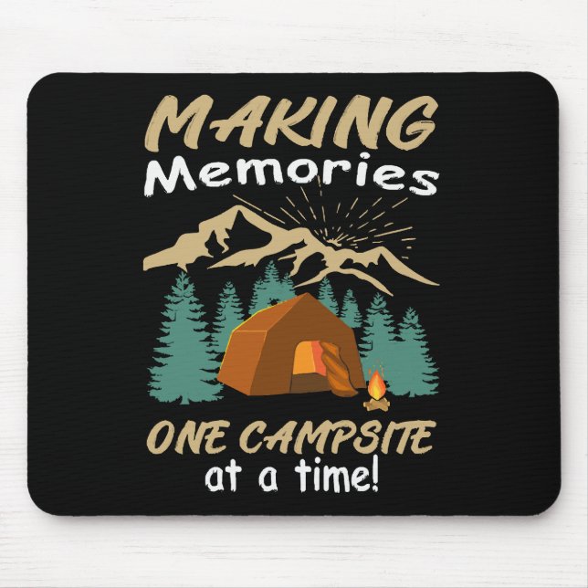 Tapis De Souris CAMPING Faire des souvenirs (Devant)
