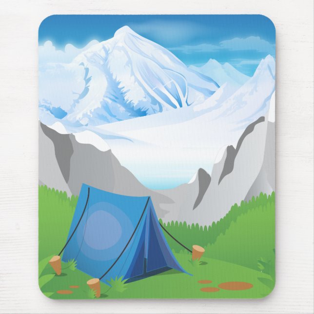 Tapis De Souris Camping - Nuit (Devant)