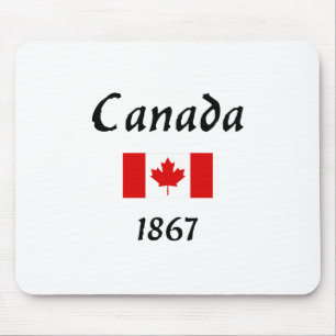Tapis De Souris Canada 1867 Ancien drapeau du Balthazar couleur cl