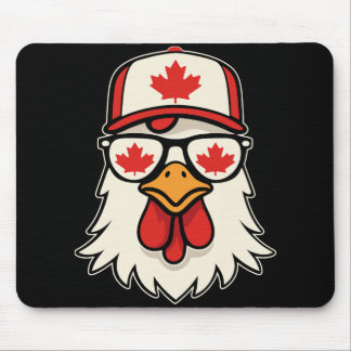 Tapis De Souris Canada Day Canadian Flag Maple Leaf Chicken Sungle