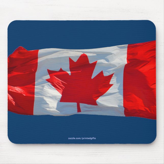 Tapis De Souris CANADA DRAPEAU Patriotique Canadien Mousepad (Devant)