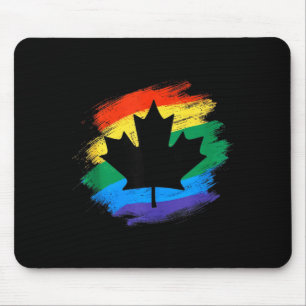 Tapis De Souris Canada feuille d'érable arc-en-ciel LGBTQ fierté v
