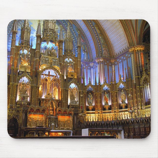 Tapis De Souris Canada, Québec, Montréal. Intérieur de Notre (Devant)