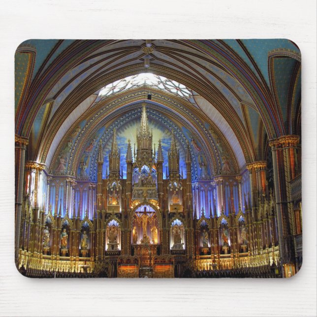 Tapis De Souris Canada,  Québec,  Montréal. Intérieur de Notre 2 (Devant)