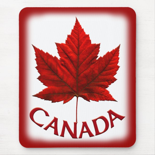 Tapis de souris Canada Rouge Tapis de souris Feuil (Devant)