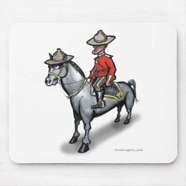 Tapis De Souris Canadian Mounty (Devant)