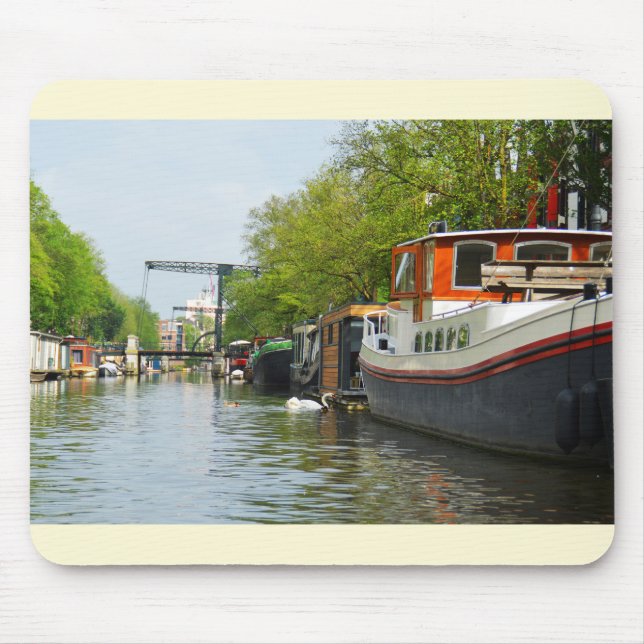 Tapis De Souris Canal à Amsterdam (Devant)