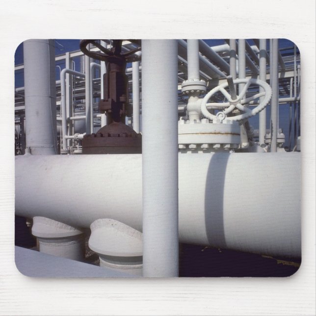 Tapis De Souris Canalisation de raffinerie de pétrole (Devant)