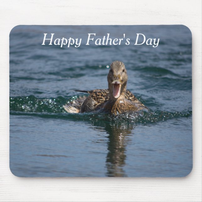 Tapis De Souris Canard avec bec ouvert (Devant)