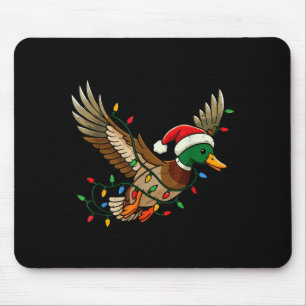 Tapis De Souris Canard colvert léger Pyjama de Noël de chasse Tout