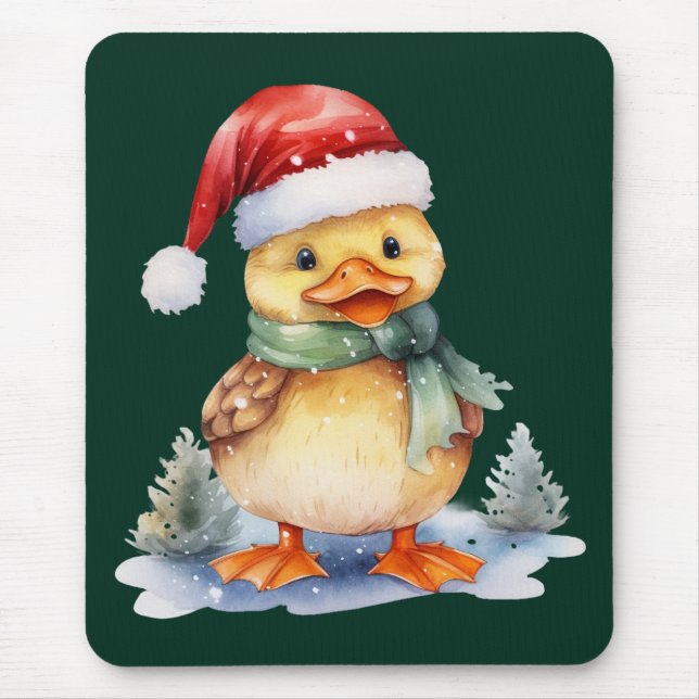 Tapis De Souris Canard de Noël (Devant)