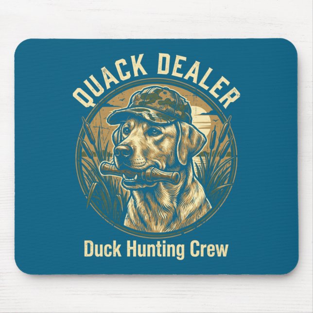 Tapis De Souris Canard Drôle de Chasse de Canard Labrador Retrieve (Devant)