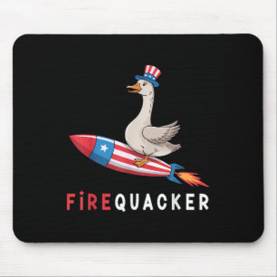 Tapis De Souris Canard du 4 juillet Firequacker patriotique du qua