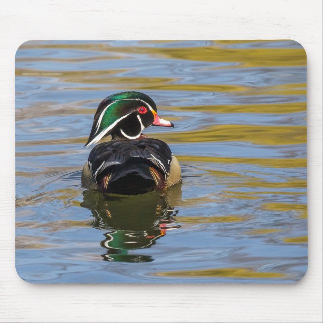 Tapis De Souris Canard en bois coloré (Devant)