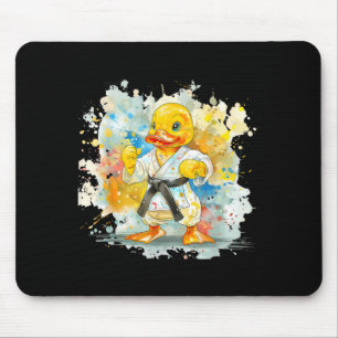 Tapis De Souris Canard en caoutchouc motif karaté Taekwondo Jiu-Ji