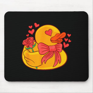 Tapis De Souris Canard en caoutchouc T Shirt Saint-Valentin Canard