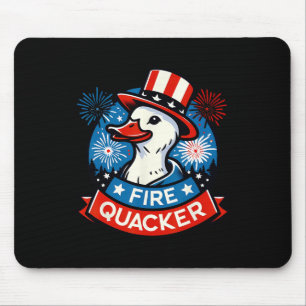 Tapis De Souris Canard pétard 4 juillet jour patriotique drapeau É
