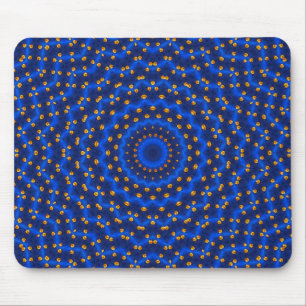 Tapis De Souris Canard sur bleu Kaleidoscope Small