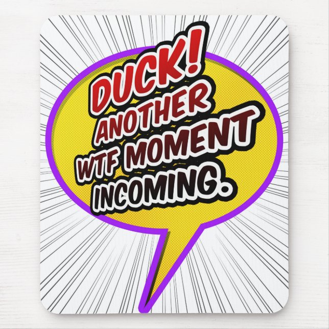 Tapis De Souris Canard WTF Mousepad (Devant)