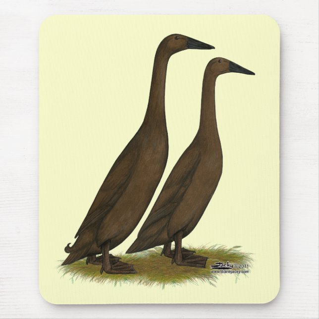 Tapis De Souris Canards coureurs de chocolat (Devant)