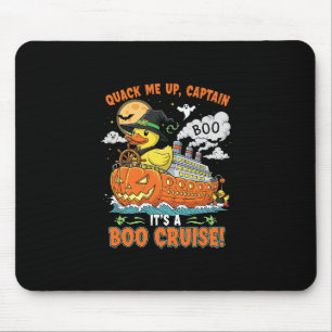 Tapis De Souris Canards de croisière Boo Halloween Booze Croiseur