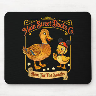 Tapis De Souris Canards de la rue principale ici pour les friandis