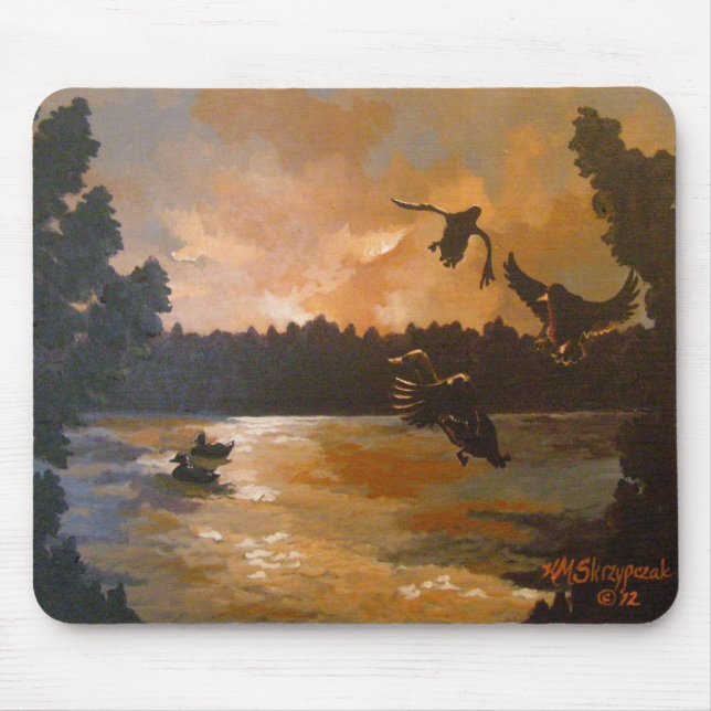 Tapis De Souris Canards S'Installant Dans Une Plaquette Souris (Devant)