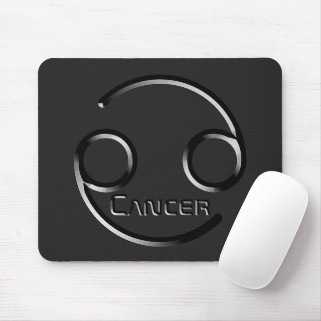 Tapis De Souris CANCER, Conception abstraite du signe zodiaque, (Avec souris)