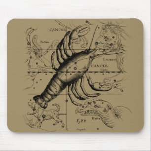Tapis De Souris Cancer constellation Hevelius 1690 Engaving