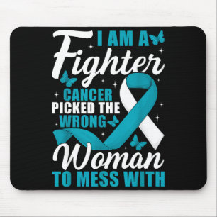 Tapis De Souris Cancer Contrôlé Mauvaise Femme Sensibilisation au