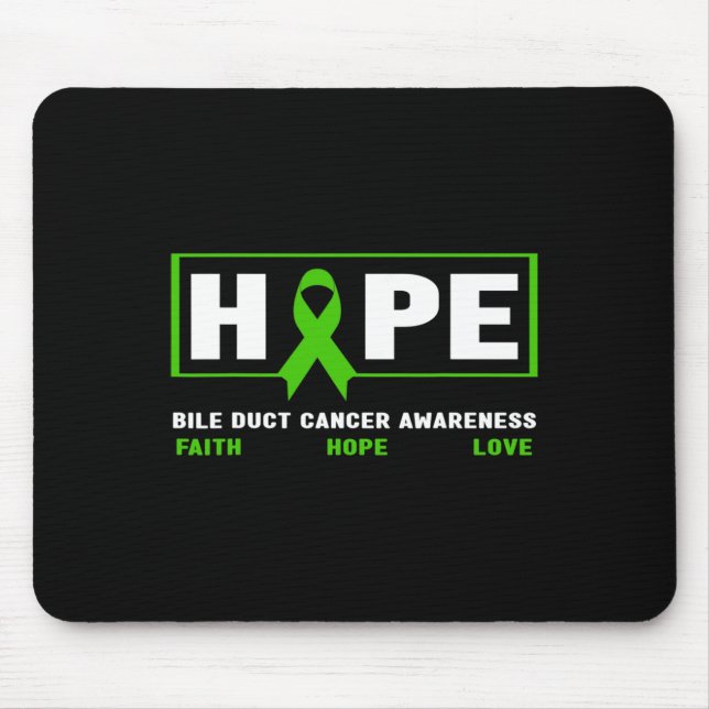 Tapis De Souris Cancer de la bille - Espérance Conscience du cance (Devant)