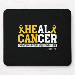 Tapis De Souris Cancer de la guérison Mois de sensibilisation au c