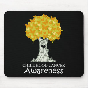 Tapis De Souris Cancer de l'enfance Mois de sensibilisation au rub