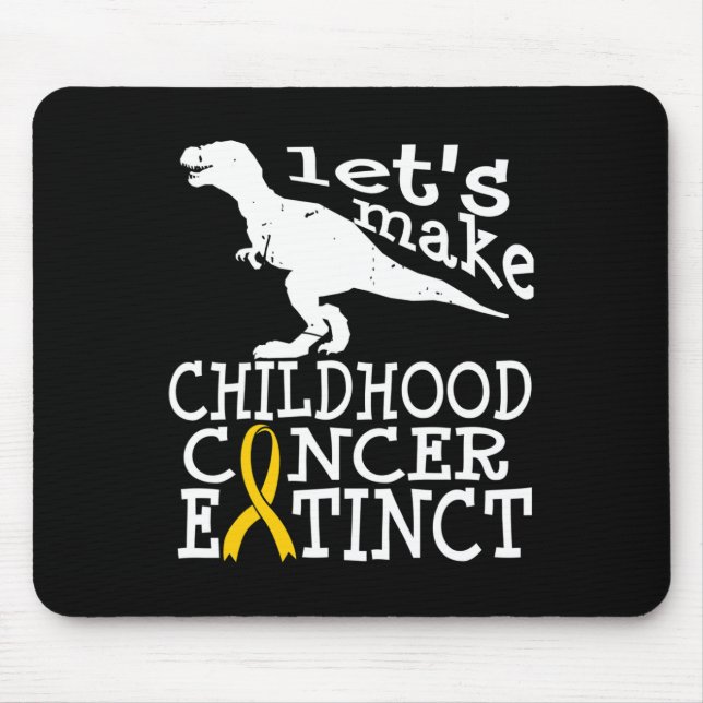 Tapis De Souris Cancer de l'enfant Sensibilisation DIPG Extinction (Devant)