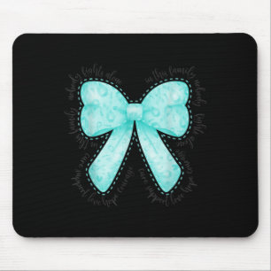 Tapis De Souris Cancer de l'ovaire Personne ne combat seul Courage