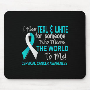Tapis De Souris Cancer Du Col Pour Quelqu'Un Qui Signifie Monde Po