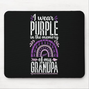 Tapis De Souris Cancer du pancréas en mémoire de papy Rainbow Pur