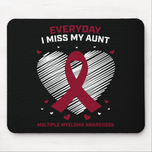 Tapis De Souris Cancer du sang en mémoire de ma tante Myélome mult